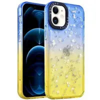 Чехол накладка Shiny-S Motorola G32 Сине-желтая