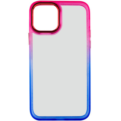 Чехол накладка Fresh sip iPhone 11 Синий/ Розовый