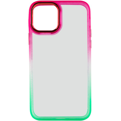 Чехол накладка Fresh sip iPhone 11 Салатовый/ Розовый
