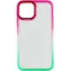 Чехол накладка Fresh sip iPhone 11 Салатовый/ Розовый