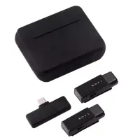 Бездротовий петличний мікрофон S16S Dual Type-C Black, Чорний Бездротовий петличний мікрофон S16S Dual Type-C Black, Чорний