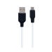 Кабель дата Hoco X21 microUSB 2м Чорно-білий