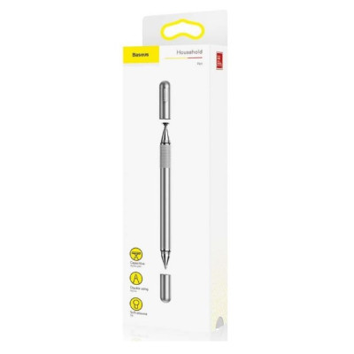 Стилус Ручка для письма и рисования Baseus Golden Cudgel Silver, Серебряный