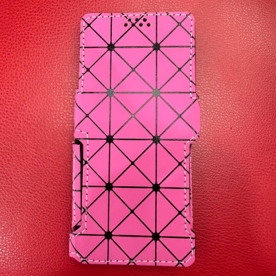 Чохол-книжка Універсальна 6.2" SC Ромб рожевий