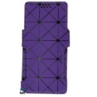 Чохол-книжка Універсальна 6.2" SC Ромб фіолетовий