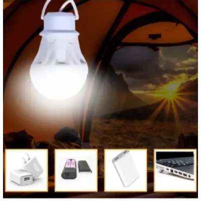 Підвісна LED лампа USB 7W (холодний колір) + вимикач