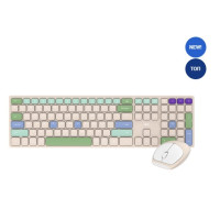 Клавіатура + миша бездротова Fantech Go WK895 Бежевий