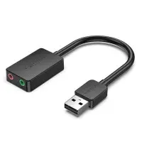 Адаптер Vention 2-port USB External Sound Card 0.15M, зовнішня звукова карта Адаптер Vention 2-port USB External Sound Card 0.15M, зовнішня звукова карта