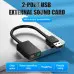 Адаптер Vention 2-port USB External Sound Card 0.15M, зовнішня звукова карта Адаптер Vention 2-port USB External Sound Card 0.15M, зовнішня звукова карта