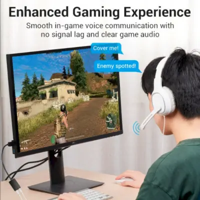 Адаптер Vention 2-port USB External Sound Card 0.15M, зовнішня звукова карта Адаптер Vention 2-port USB External Sound Card 0.15M, зовнішня звукова карта