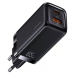 Сетевое зарядное устройство Usams US-CC153 T47 USB-C QC&PD3.0 65W 3A Black, Чёрный