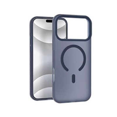 Чохол Накладка Smoky MagSafe iPhone 17 Pro Max Темно-синя