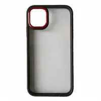 Чехол накладка Crystal Guard iPhone 13 Pro Черная/Красная