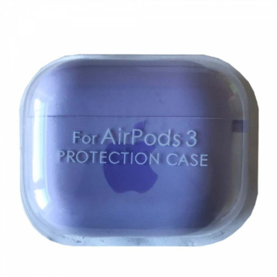 Чохол для AirPods 3 Microfiber Logo Гліцин