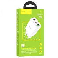 Мережевий зарядний пристрій Hoco C99A 2PD20W + QC3.0 3A Білий Мережевий зарядний пристрій Hoco C99A 2PD20W + QC3.0 3A Білий