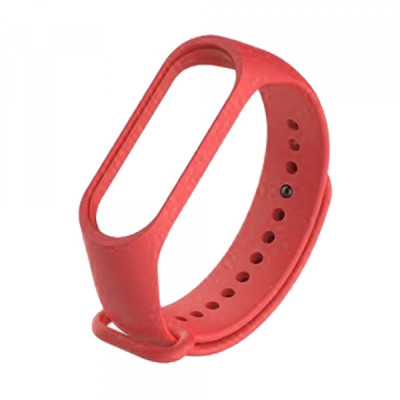 Ремешок Силикон Mi Band 3/4 Красный