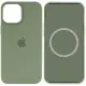 Чохол накладка HC Magsafe iPhone 15 Pro Темно-зелена Cypress (AAA Animation)