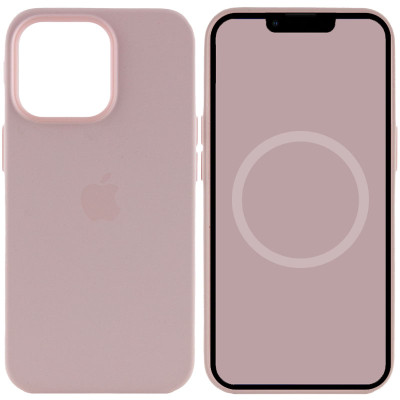 Чехол накладка HC Magsafe iPhone 13 Pro  Розовая/Chalk Pink  (AAA Animation)