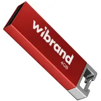 Флеш память USB 4Gb Wibrand Chameleon USB 2.0 Красная