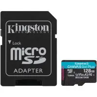 Micro SD 128Gb Kingston Canvas GO! Plus R200/W200MB/s + SD-адаптер Micro SD 128Gb Kingston Canvas GO! Plus R200/W200MB/s + SD-адаптер