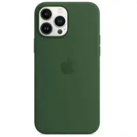 Чехол накладка HC Magsafe iPhone 13 Pro Темно-зеленая (Clover)