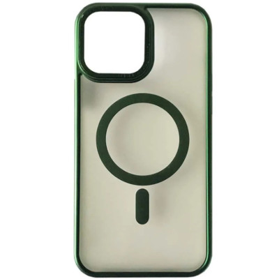 Чехол накладка Perfect MagSafe iPhone 13 Pro Зелена (Titanium Green)