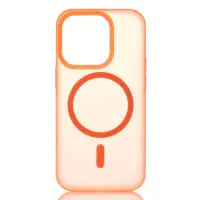 Чехол Накладка Smoky MagSafe iPhone 12/12 Pro Оранжевая Чехол Накладка Smoky MagSafe iPhone 12/12 Pro Оранжевая