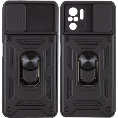 Чехол накладка Serge Ring Camshield Xiaomi Redmi Note 10/ Note 10S Чорна