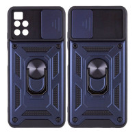 Чехол накладка Serge Ring Camshield Xiaomi Redmi Note 8 Pro Синяя