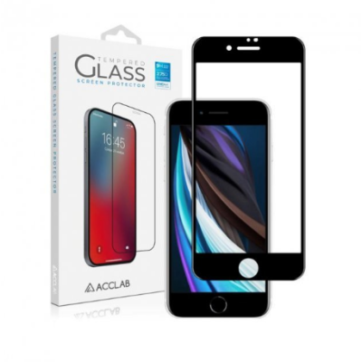 Защитное стекло Acclab 3D на телефон iPhone 7+/8+ Чёрное