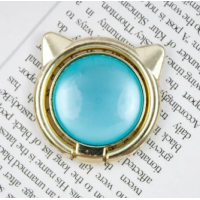 Держатель PopSocket Кольцо Cat Ear Бірюзовий/Золотий Держатель PopSocket Кольцо Cat Ear Бірюзовий/Золотий