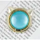 Тримач PopSocket Кільце Cat Ear Бірюзовий/Золотий