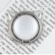 Тримач PopSocket Кільце Cat Ear Білий/Срібний