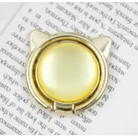Тримач PopSocket Кільце Cat Ear Жовтий/Золото