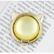 Держатель PopSocket Кольцо Cat Ear Желтый/Золото