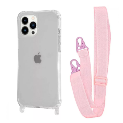 Чохол накладка STRAP Clear iPhone 15 Pro Max Рожевий Пісок Чохол накладка STRAP Clear iPhone 15 Pro Max Рожевий Пісок