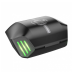 Беспроводные наушники в кейсе с микрофоном сенсорные Hoco Gaming S21 Black, черный