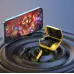 Беспроводные наушники в кейсе с микрофоном сенсорные Hoco Gaming S21 Yellow, желтый