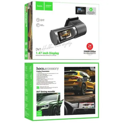 Відеореєстратор HOCO DV7 2K display hidden driving recorder Чорний Відеореєстратор HOCO DV7 2K display hidden driving recorder Чорний