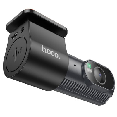 Відеореєстратор HOCO DV8 2K display hidden driving recorder(With Rear camera)Чорний