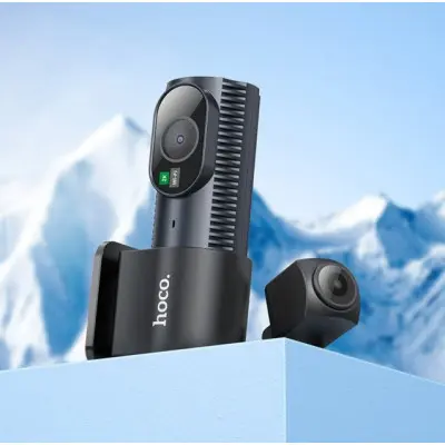 Відеореєстратор HOCO DV8 2K display hidden driving recorder(With Rear camera)Чорний