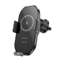 Автотримач Borofone BH205 з БЗП 15W Black, Чорний