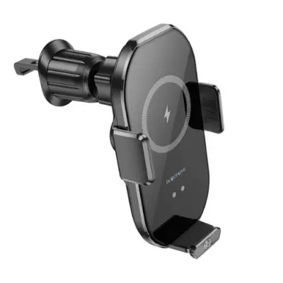 Автотримач Borofone BH205 з БЗП 15W Black, Чорний