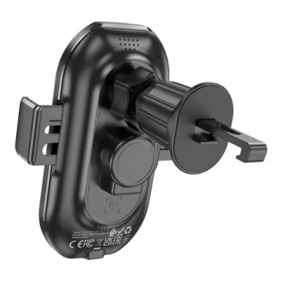 Автотримач Borofone BH205 з БЗП 15W Black, Чорний