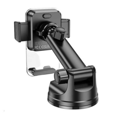 Автотримач Borofone BH210 з БЗП 15W Black Чорний