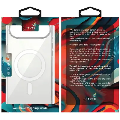 Чохол Накладка Ummi Transparent MagSafe iPhone 17 Air Прозора