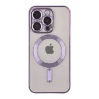 Чехол Накладка Metal Matte MagSafe iPhone 14 Pro Фиолетовая
