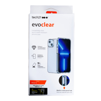 Чехол накладка Evo iPhone 14 Прозрачная