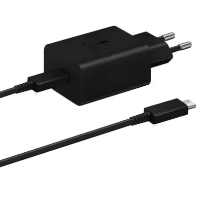 Сетевое зарядное устройство Samsung 45W + Кабель Type-C Black, Черный