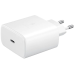 Мережевий зарядний пристрій Samsung 45W + Кабель Type-C White, Білий
